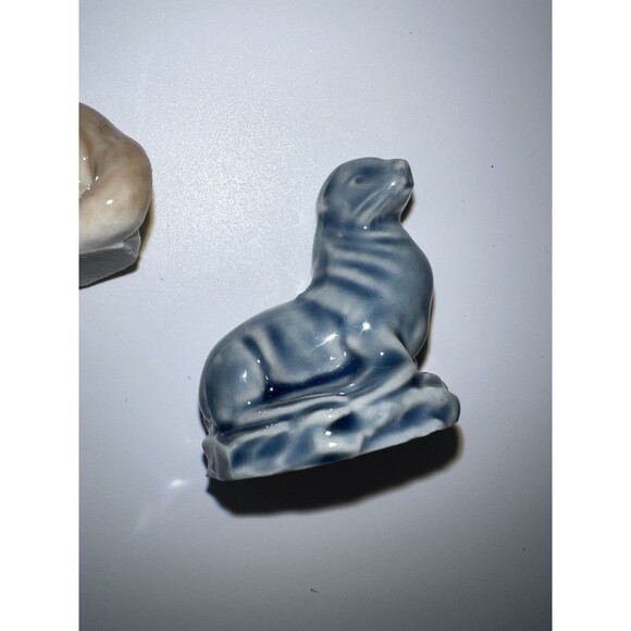 Wade Whimsies NOAH'S ARK ANIMALS Red Rose Tea Mini Ceramic Figures England 4pc - Picture 6 of 10